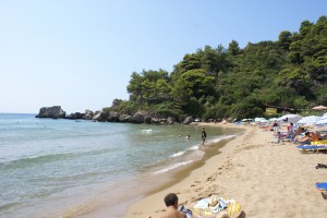 Korfu Strände - Strand von Glyfada, Korfu, Griechenland