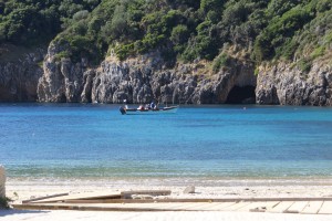 Korfu Strände, Strand von Paleokastritsa, Korfu, Griechenland